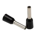 JST Insulated Crimp Bootlace Ferrule 8 mm Pin Length 1.7 mm Pin Diameter Black to 16 AWG Wire Size FTR1.5-8
