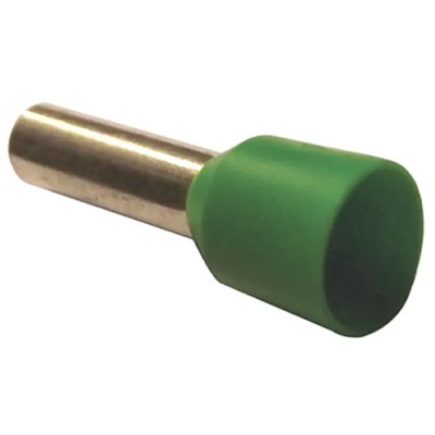 JST FWE Insulated Crimp Bootlace Ferrule 12 mm Pin Length 3.5 mm Pin Diameter Green to 10 AWG Wire Size FWE6-12