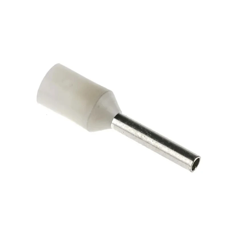 JST GTR Insulated Crimp Bootlace Ferrule 8 mm Pin Length 1.2 mm Pin Diameter White for 18 AWG Wire Size GTR0.75-8