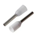 JST GTR Insulated Crimp Bootlace Ferrule 8 mm Pin Length 1.2 mm Pin Diameter White for 18 AWG Wire Size GTR0.75-8