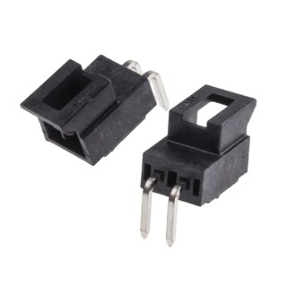 Molex Nano-Fit Series Right Angle Through Hole PCB Header, 2 Contacts, 2.5 mm Pitch, 1 Row, Shrouded 105313-1202