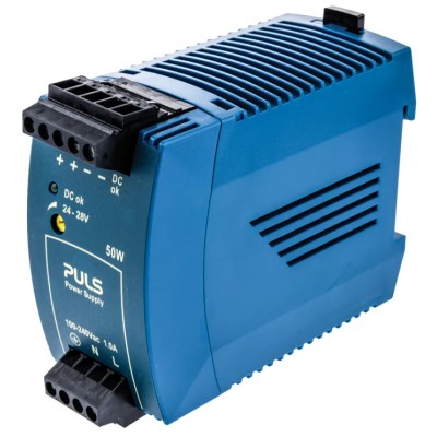 PULS MiniLine Switched Mode DIN Rail Power Supply 240V AC Input, 28V DC 2.1A Output, 50W ML50.111