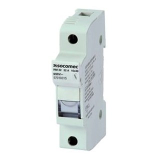 Socomec 32A Rail Mount Fuse Holder, 2P-Pole, 690V AC 57010020