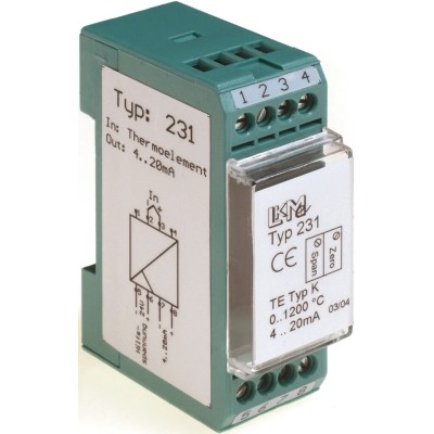 LKMelectronic Temperature Transmitter with K Type Thermocouple Input 36V Power Supply, Operating Temp -40°C to 85°C LKM 231
