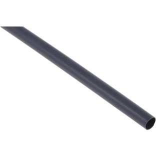 RS PRO Heat Shrink Tubing Black Polyolefin 6.4 mm Sleeve Diameter x 1.2 m Length 3:1 Ratio 481-1797