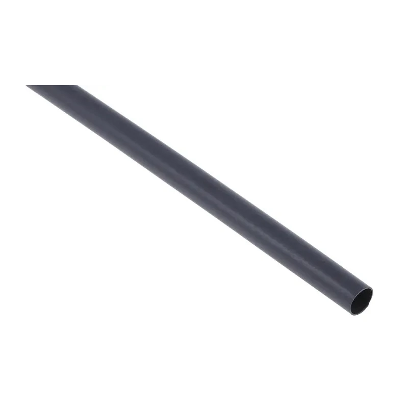 RS PRO Heat Shrink Tubing Black Polyolefin 6.4 mm Sleeve Diameter x 1.2 m Length 3:1 Ratio 481-1797