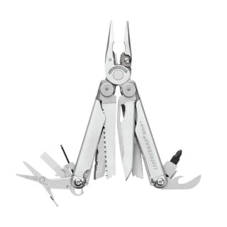 Leatherman Wave+ 18-Tool Multitool Knife, 160 mm Overall Length, 100 mm Closed Length, 241 g 832524