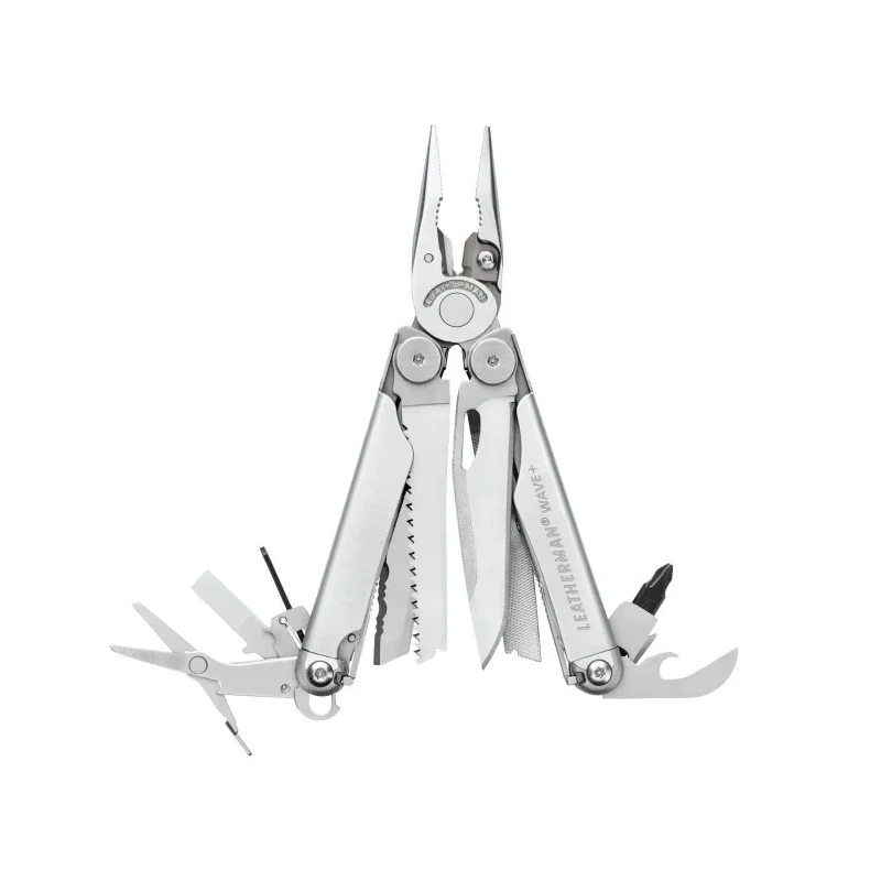 Leatherman Wave+ 18-Tool Multitool Knife, 160 mm Overall Length, 100 mm Closed Length, 241 g 832524