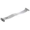 Samtec Flat Ribbon Cable 20 Conductors 1.27 mm Pitch 4 in Length PVC Jacket FFSD-10-D-04.00-01-N