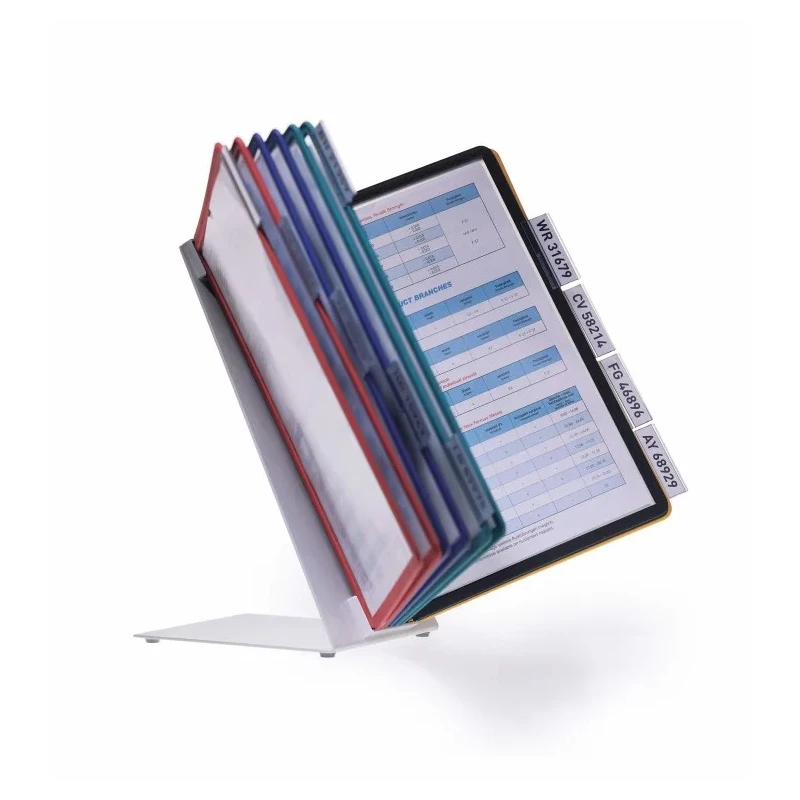 Durable Desktop Document Holder Polypropylene 10-Pocket A4 Size 5570-00