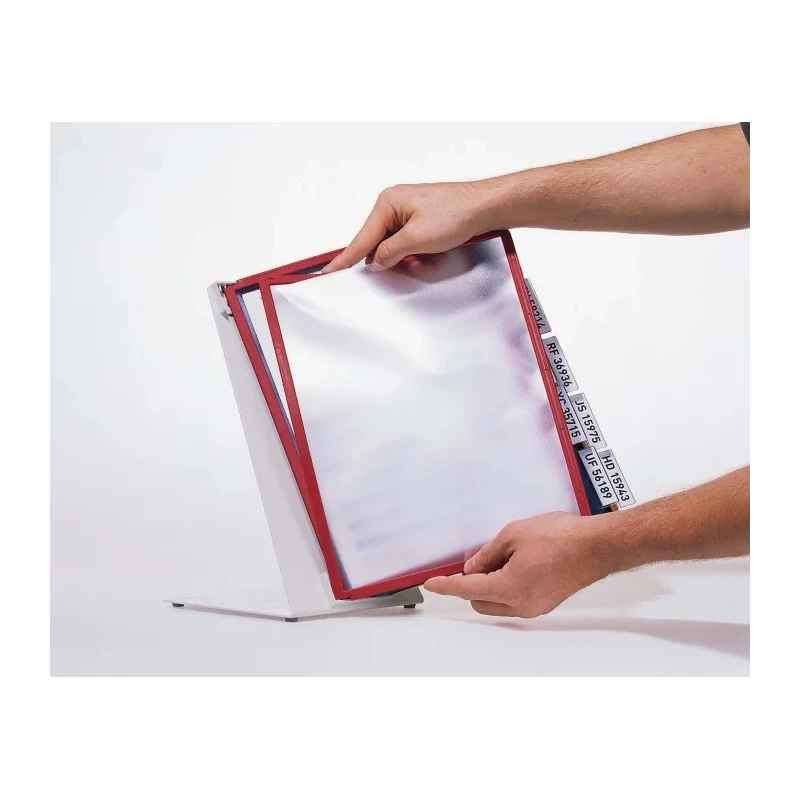 Durable Desktop Document Holder Polypropylene 10-Pocket A4 Size 5570-00