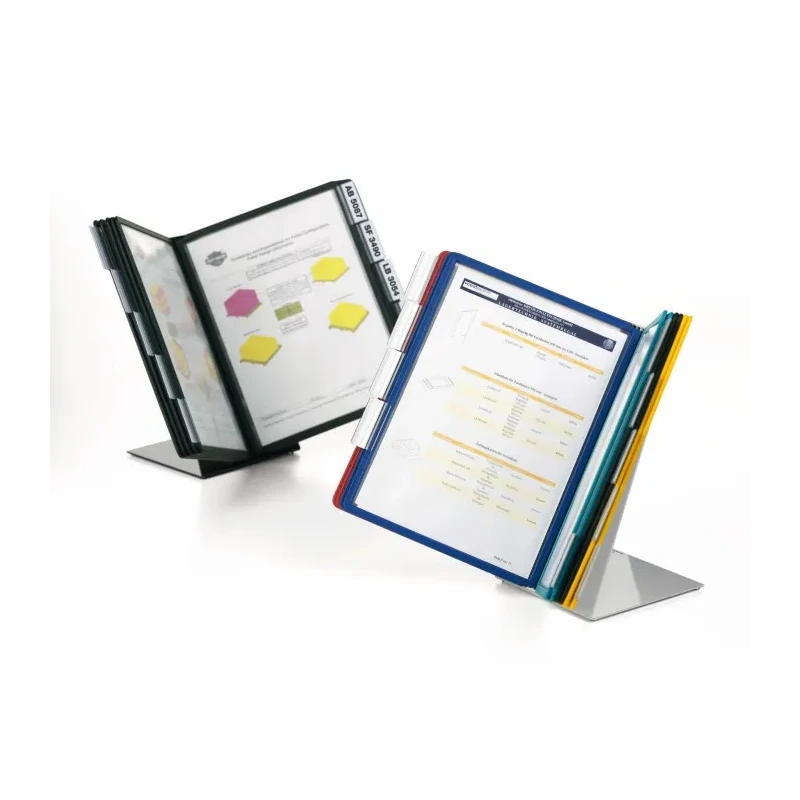 Durable Desktop Document Holder Polypropylene 10-Pocket A4 Size 5570-00