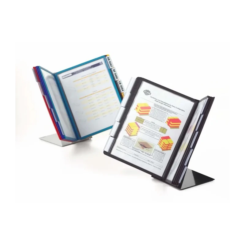 Durable Desktop Document Holder Polypropylene 10-Pocket A4 Size 5570-00
