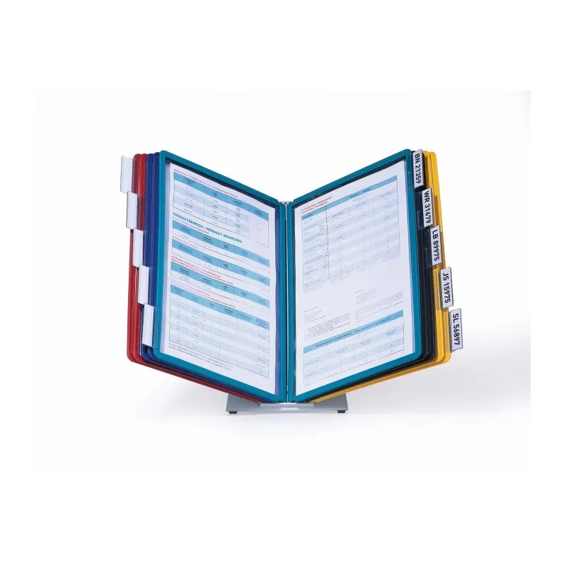 Durable Desktop Document Holder Polypropylene 10-Pocket A4 Size 5570-00