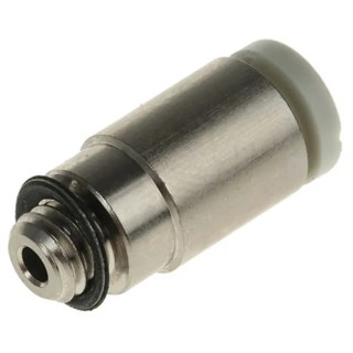 SMC Pneumatic Fitting 6mm Push-in Male Threaded-to-Tube Connector Brass Electroless Nickel Plated KQ2S08-01N