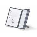 Durable Black Polypropylene A4 Document Stand Holder 5 Pockets 10 Sheet Capacity 380mm Height 230mm Width 400mm Depth 5540-01