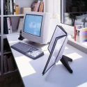 Durable Black Polypropylene A4 Document Stand Holder 5 Pockets 10 Sheet Capacity 380mm Height 230mm Width 400mm Depth 5540-01