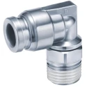 SMC Pneumatic Fitting 4mm Push-in Male M5 Threaded-to-Tube Stainless Steel 150°C KQG2