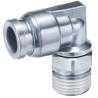 SMC Pneumatic Fitting 4mm Push-in Male M5 Threaded-to-Tube Stainless Steel 150°C KQG2
