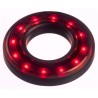 APEM Red LED Panel Mount Indicator QH Series, 16.1 mm Mount Hole, Lead Wire Termination, IP67, 24V DC QH16028RC