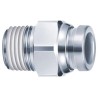 SMC KQG2 Series Stainless Steel Pneumatic Fitting 6mm Push-in Male Threaded-to-Tube, M5