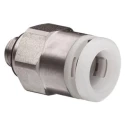 SMC KG Series Pneumatic Fitting 4mm Push-in Male Connector 1/8 in R Thread KGH04-01S