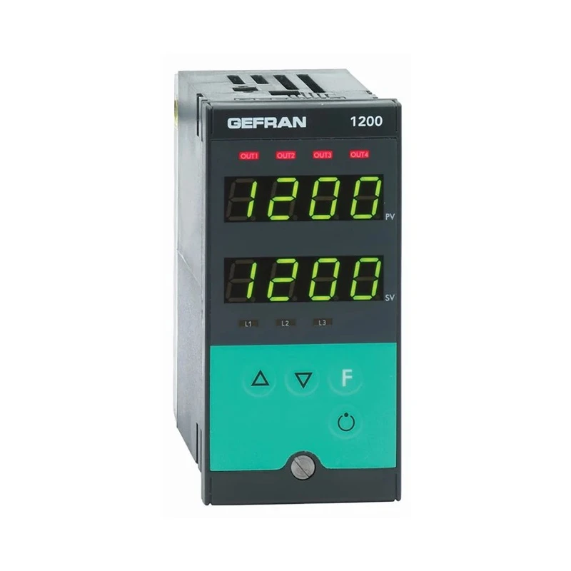Gefran 1200 Panel PID Temperature Controller 2 Input 3 Output Relay 240V AC On-Off F023426/ 1200-RRW0-00-0-1