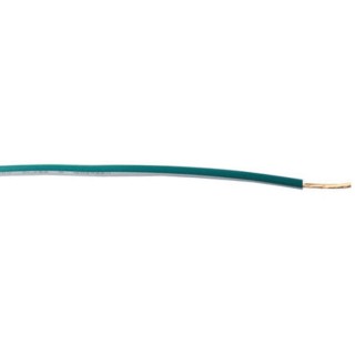 RS PRO Green and White Automotive Hook Up Wire 57/0.15 mm Strands, 30 m Length, Polyvinyl Chloride Insulated, 600V 122-5875