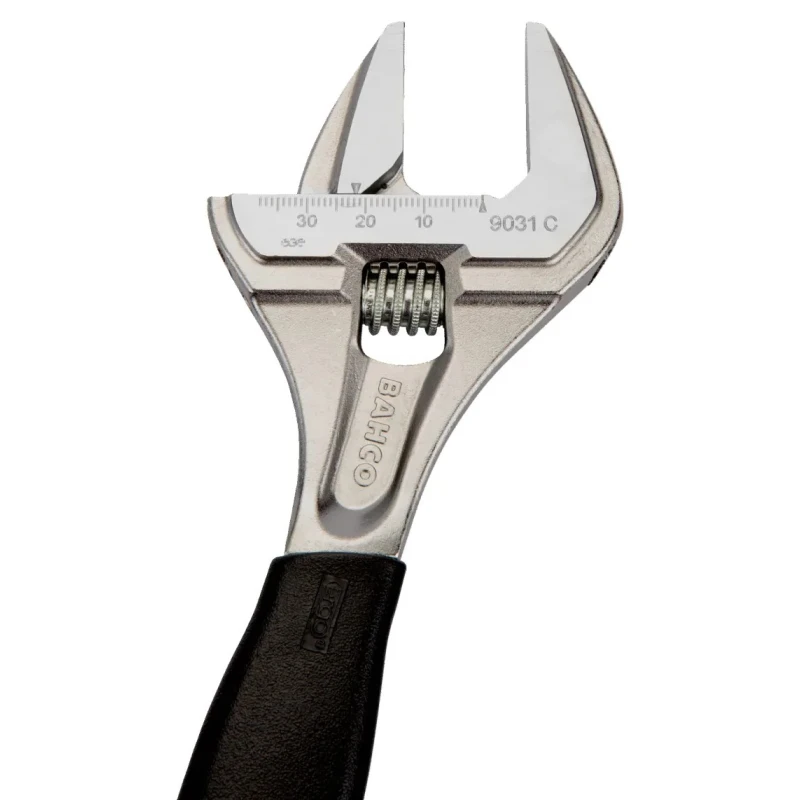 Bahco Adjustable Spanner Wrench 38 mm Jaw Capacity, 218mm Overall Length, Plastic Handle 9031 C