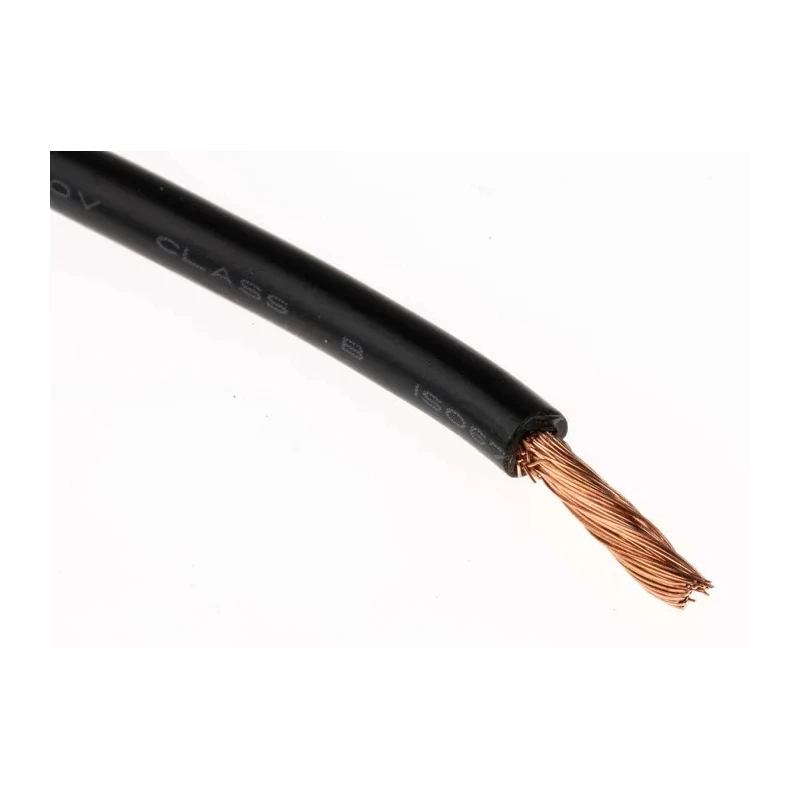 RS Pro Black Hook Up Wire 115/0.15 mm Core Strands 30 m Polyvinyl Chloride Jacket 600V 100°C 122-5876