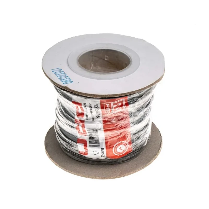 RS Pro Black Hook Up Wire 115/0.15 mm Core Strands 30 m Polyvinyl Chloride Jacket 600V 100°C 122-5876