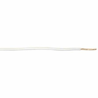 RS PRO White Hook Up Wire 115/0.15 mm Core Strands, 30 m Length, 600V, Flame Retardant PVC Jacket 122-5882