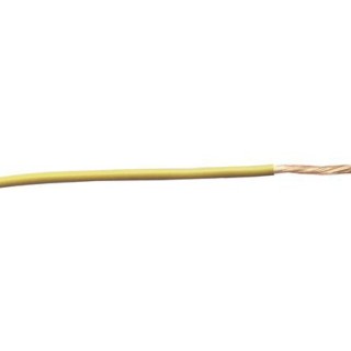 RS PRO Yellow Hook Up Wire, 115/0.15 mm Core Strands, 30 m Length, Polyvinyl Chloride Jacket, 600V, Flame Retardant 122-5883