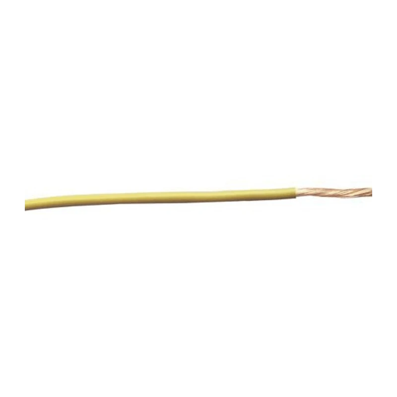 RS PRO Yellow Hook Up Wire, 115/0.15 mm Core Strands, 30 m Length, Polyvinyl Chloride Jacket, 600V, Flame Retardant 122-5883