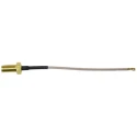 RF Solutions CBA Series Coaxial Cable Male UFL to Female SMA, 15 cm, 50 Ω CBA-UFLSMA15