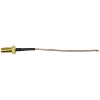 RF Solutions CBA Series Coaxial Cable Male UFL to Female SMA, 15 cm, 50 Ω CBA-UFLSMA15