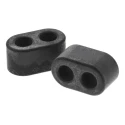 Fair-Rite Multi Aperture Ferrite Sleeve Diameter 3.8 mm, Apertures 2 x 13.3 mm & 7.5 mm for Suppression Components 2861001502