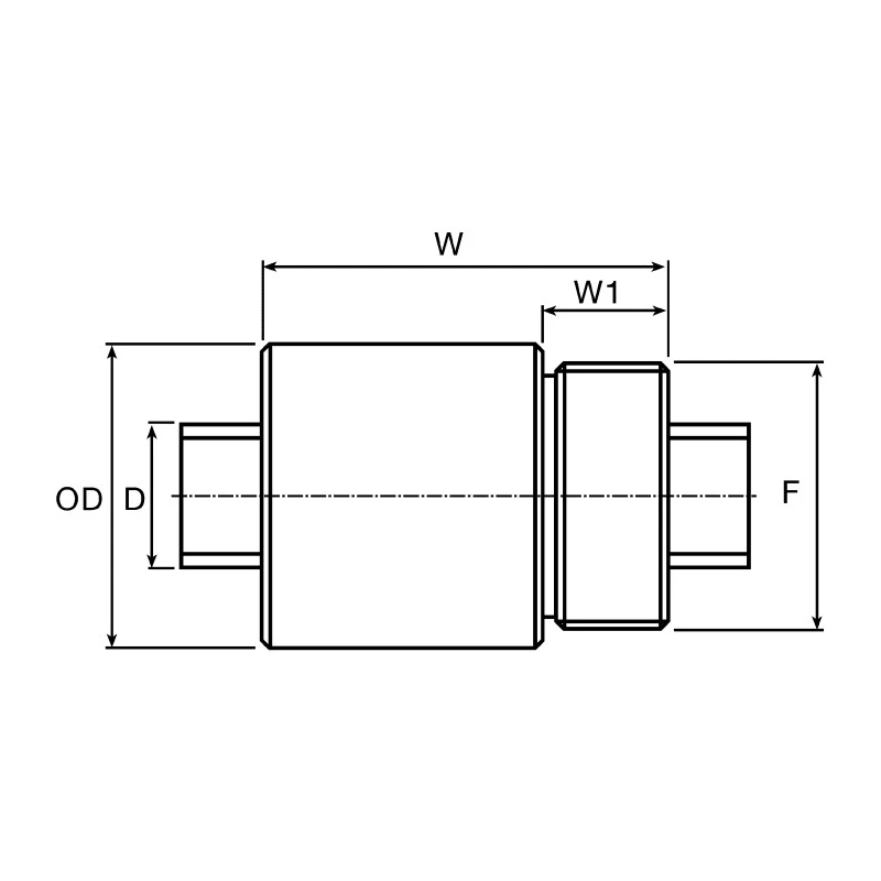 Ewellix Makers in Motion Cylindrical Ball Screw Nut 8 mm Screw Shaft Diameter 2.5 mm Lead Size 23.5 mm Overall SD 8x2,5 R