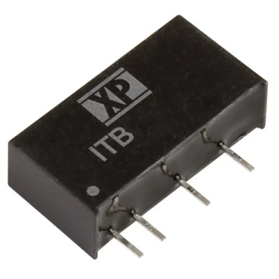 XP Power Isolated DC/DC Converter 5V DC Output 200mA 4.5-5.5V Input 1W Through Hole SIP Package ITB0505S