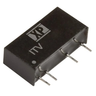 XP Power DC/DC Converter 5V DC Output 200mA 5.5V/4.5V DC Input 1W Through Hole SIP Package ITV0505SA