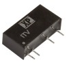 XP Power Isolated Through Hole DC/DC Converter 15V dc 66mA 1W SIP Package ITV0515SA
