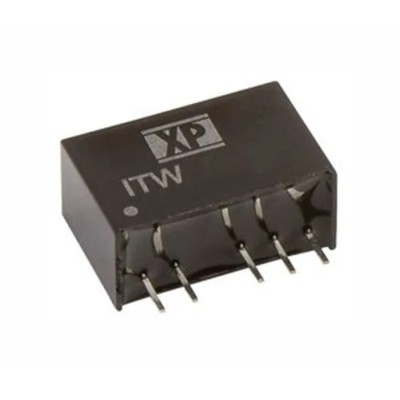 XP Power ITW DC/DC Converter, 5V DC Output, 200mA, 18V DC Max Input, 1W Power, Through Hole Mount, SIP Package ITW1205SA