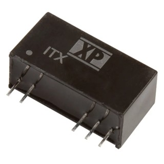 XP Power Isolated DC/DC Converter 81 V 1.2 A, 9 V DC Input, 4.5 V Input, 6 W, Through Hole SIP-8 Package ITX0505SA