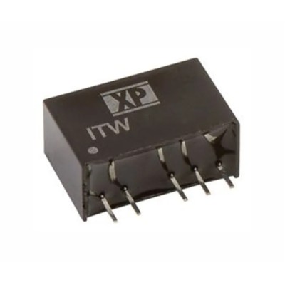 XP Power Isolated DC/DC Converter, 5V DC Output, 200mA, 75V DC Max Input, 36V DC Min Input, 1W Through Hole SIP ITW4805SA