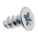 RS PRO Bright Zinc Steel Countersunk Head Self-Tapping Screw 6 mm 4 482-7483