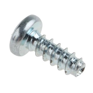 RS PRO Bright Zinc Steel Pan Head Self-Tapping Screw 9 mm Thread Size 6 482-8076