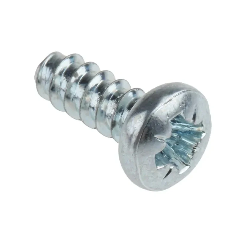 RS PRO Bright Zinc Steel Pan Head Self-Tapping Screw 9 mm Thread Size 6 482-8076