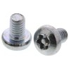 RS PRO Tamper Proof Security Screw M4 x 6 mm Bright Zinc Steel Pan Head Pin Hex Recess 482-8313
