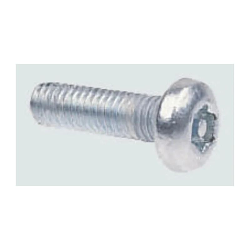 RS PRO Bright Zinc Steel Pan Tamper Proof Security Screw M4 x 12 mm 482-8329