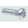 RS PRO Bright Zinc Steel Pan Tamper Proof Security Screw M4 x 12 mm 482-8329
